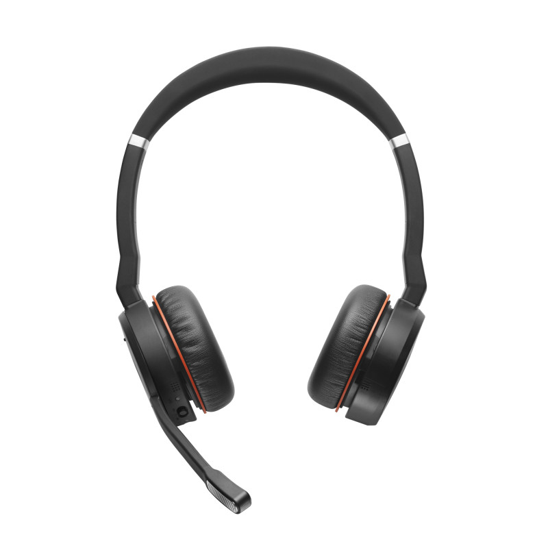 Produktbild för Jabra Evolve 75 Headset Kabel & Trådlös Huvudband Samtal/musik Bluetooth Laddningsställ Svart