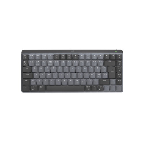 Logitech Logitech MX Mini Mechanical tangentbord Trådlös RF + Bluetooth QWERTY Dansk, Finsk, Norsk, Svensk grafit, Grå