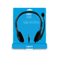Produktbild för Logitech H111 Headset Kabel Huvudband Kontor/callcenter Grå