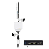 Produktbild för Ubiquiti UniFi Switch Flex (3-pack) hanterad L2 Gigabit Ethernet (10/100/1000) Strömförsörjning via Ethernet (PoE) stöd Vit