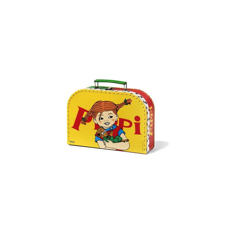 Produktbild för Pippi resväska i papp, 25cm gul