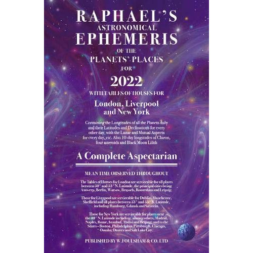 Raphael Raphaels Ephemeris 2022 (häftad, eng)