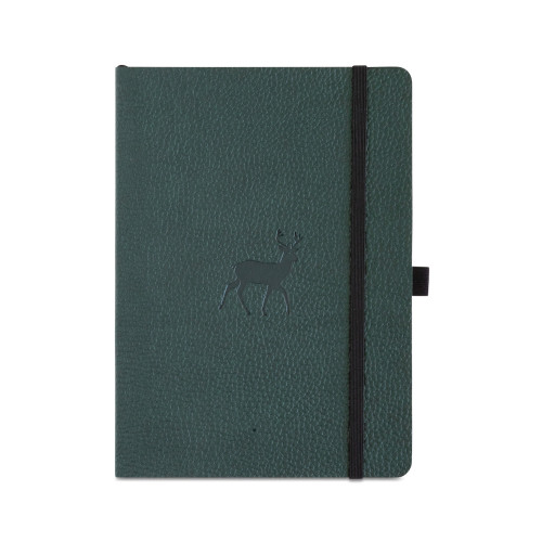 Dingbats* Notebooks Dingbats* Wildlife Soft Cover A5 Lined - Green Deer Notebook