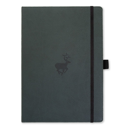 Dingbats* Notebooks Dingbats* Wildlife A4+ Dotted - Green Deer Notebook