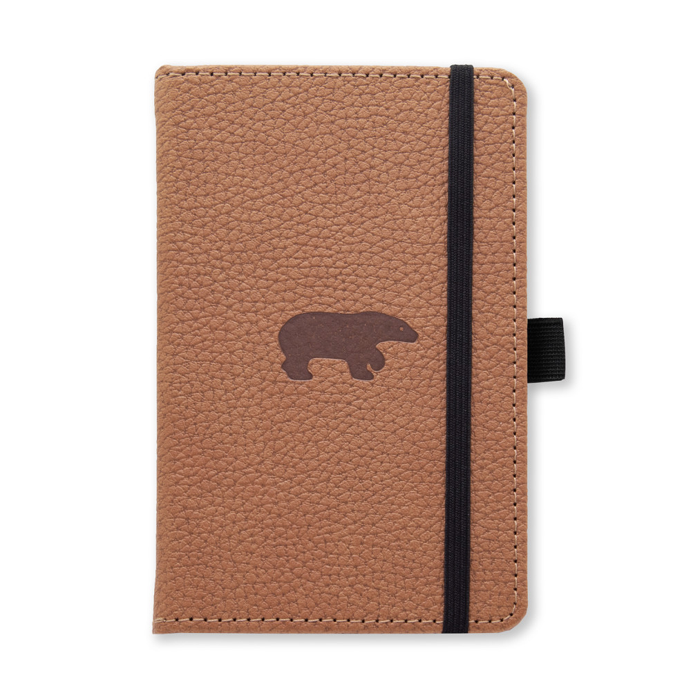 Produktbild för Dingbats* Wildlife A6 Pocket Graph - Brown Bear Notebook