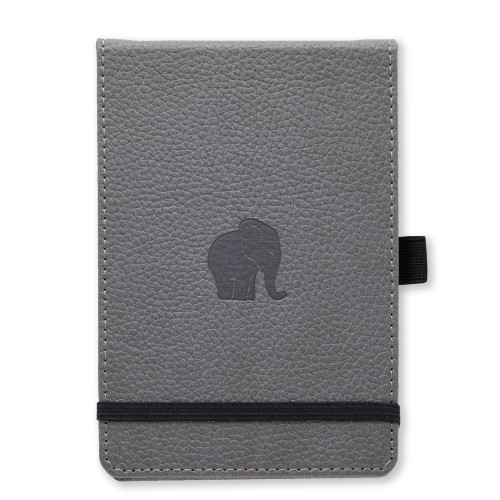 Dingbats* Notebooks Dingbats* Wildlife A6+ Reporter Pla - Grey Elephant Notebook