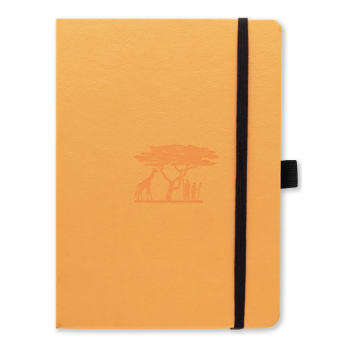 Notebooks Dingbats* Dingbats* Earth A5+ Dotted - Tangerine Serengeti Notebook