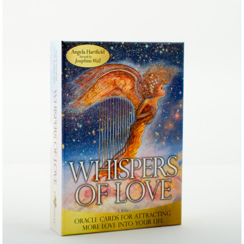 Angela Hartfield WHISPERS OF LOVE: Oracle Cards For Attracting More Love Into Your Life (deck & guidebook)