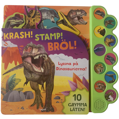 Legind A/S Dinosaurier - med 10 dinoljud (bok, board book)