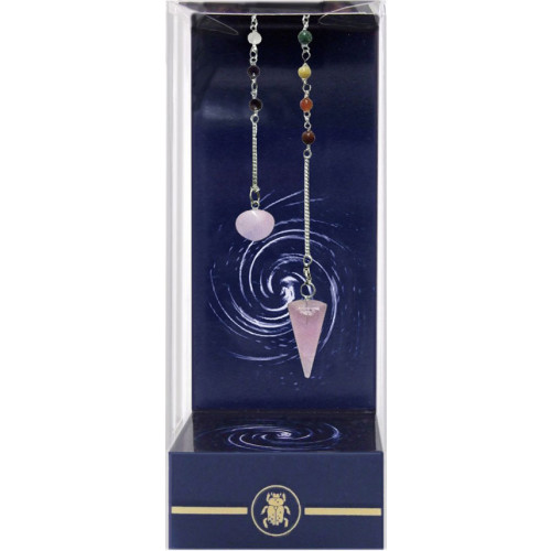 Lo Scarabeo Premium Rose Quartz Chakra Pendulum