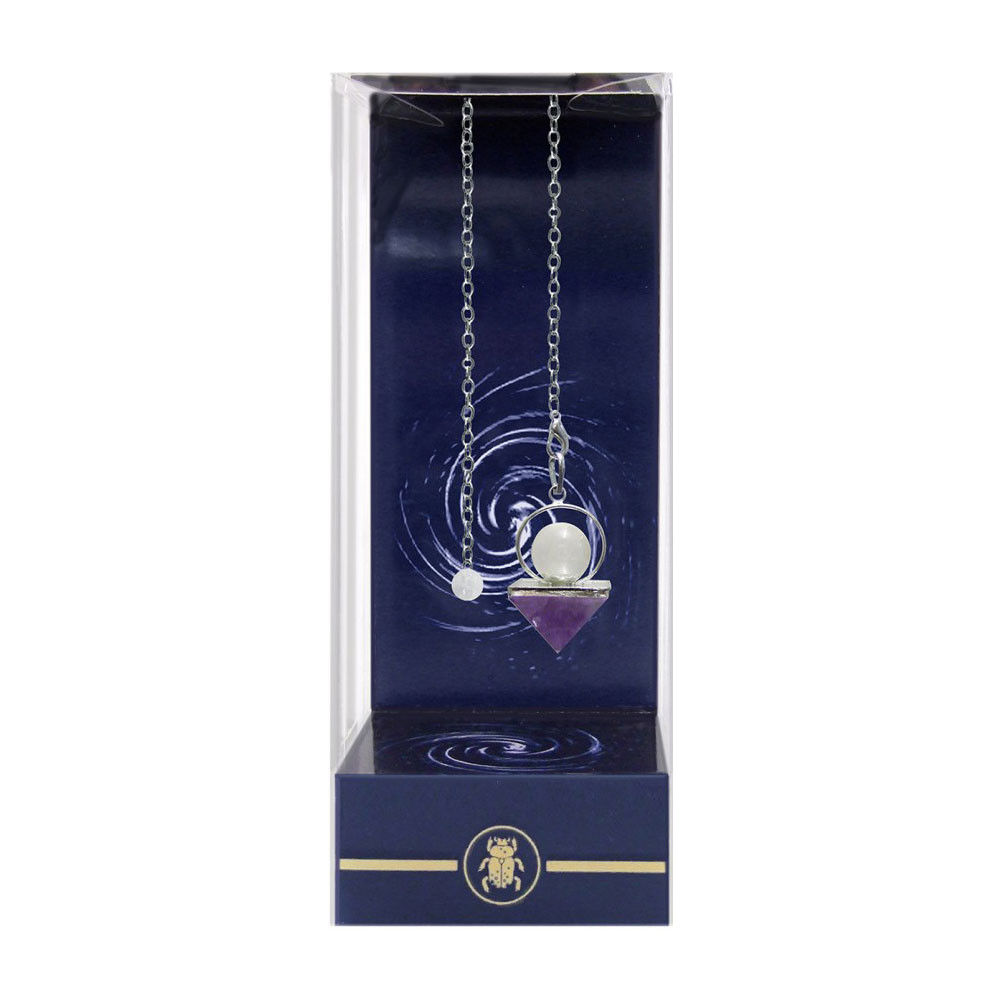 Produktbild för Premium Amethyst Pyramid Pendulum