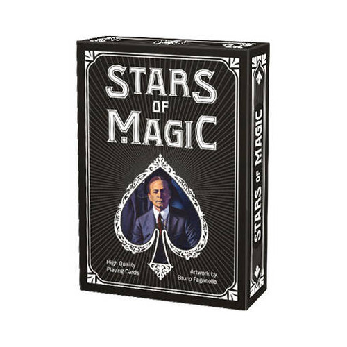 Bruno Faganello STARS OF MAGIC PLAYING CARDS - BLACK PC53