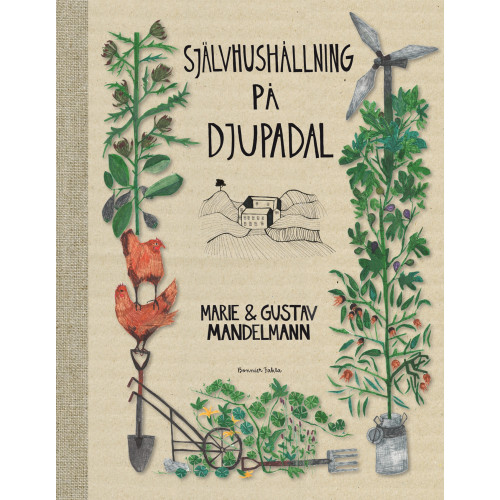 Gustav Mandelmann Självhushållning på Djupadal (bok, halvklotband)