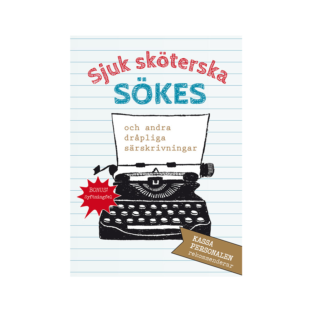 Produktbild för Sjuk sköterska sökes (häftad)
