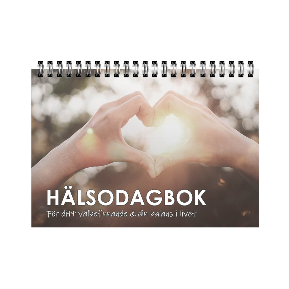 Produktbild för Hälsodagbok : för ditt välbefinnande & din balans i livet (bok, spiral)