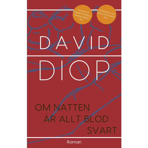 David Diop Om natten är allt blod svart (bok, danskt band)