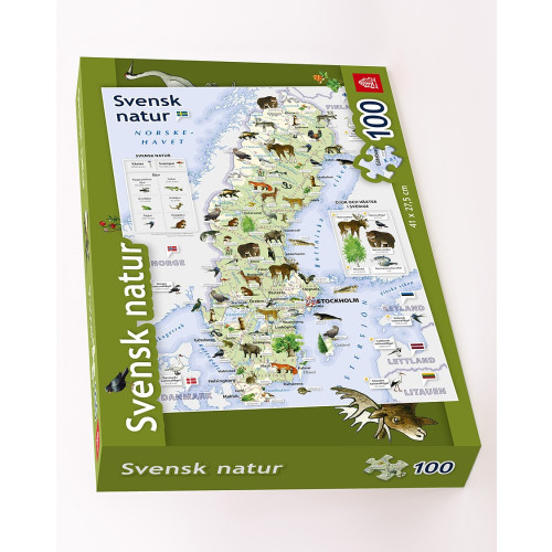 Jana Seta Map Publishers, Ltd. Svensk natur pussel 100 bitar
