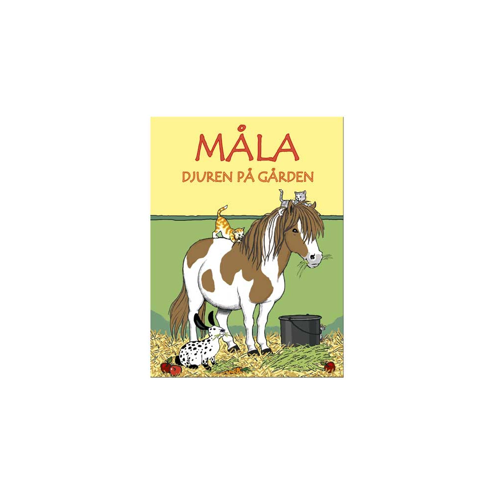 Produktbild för Måla djur på gården (häftad)