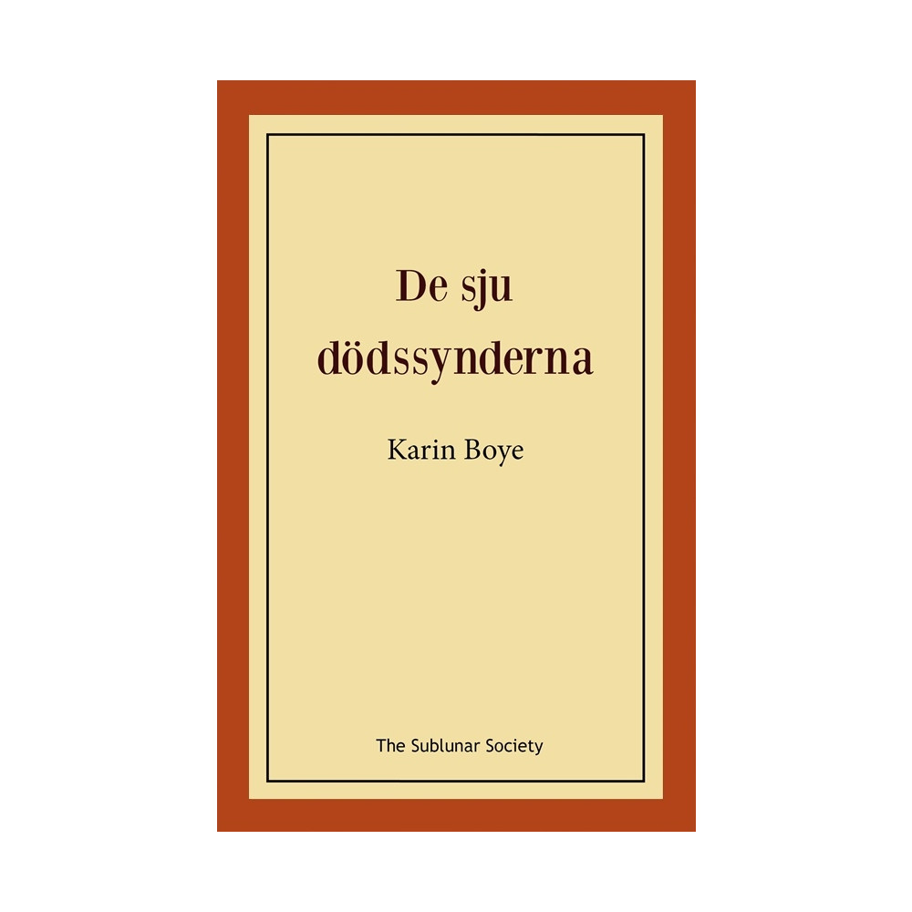 Produktbild för De sju dödssynderna (häftad)
