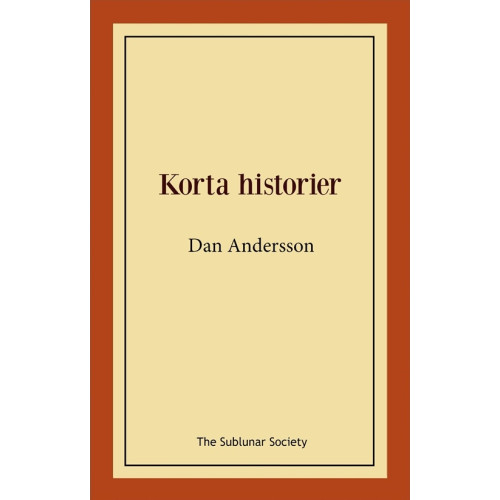 Dan Andersson Korta historier (häftad)