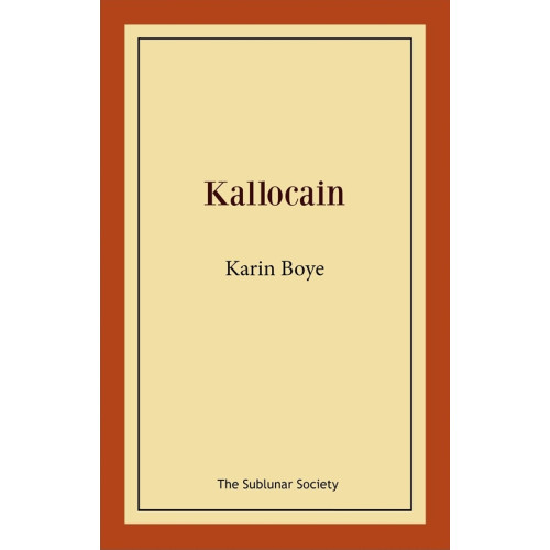 Karin Boye Kallocain (häftad)
