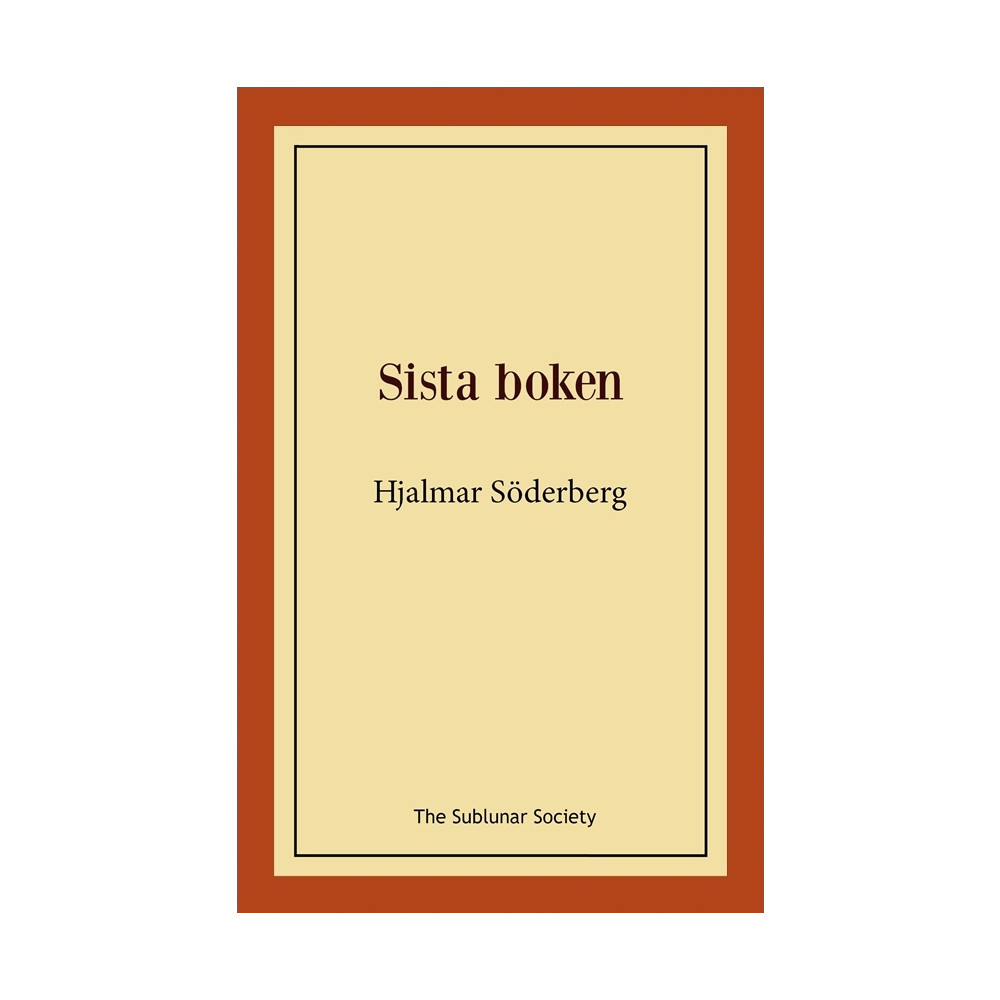 Produktbild för Sista boken (häftad)