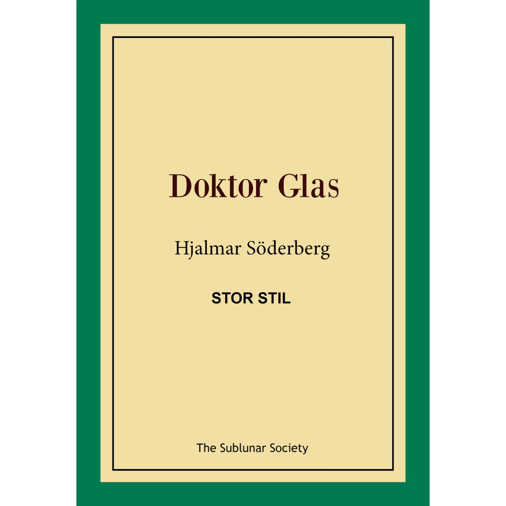 Produktbild för Doktor Glas (stor stil) (häftad)