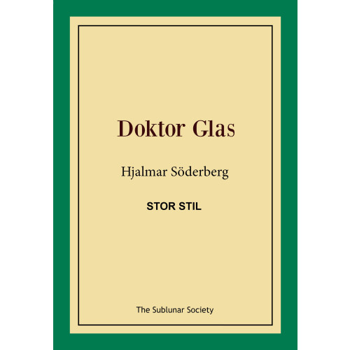 Hjalmar Söderberg Doktor Glas (stor stil) (häftad)