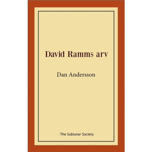Dan Andersson David Ramms arv (häftad)
