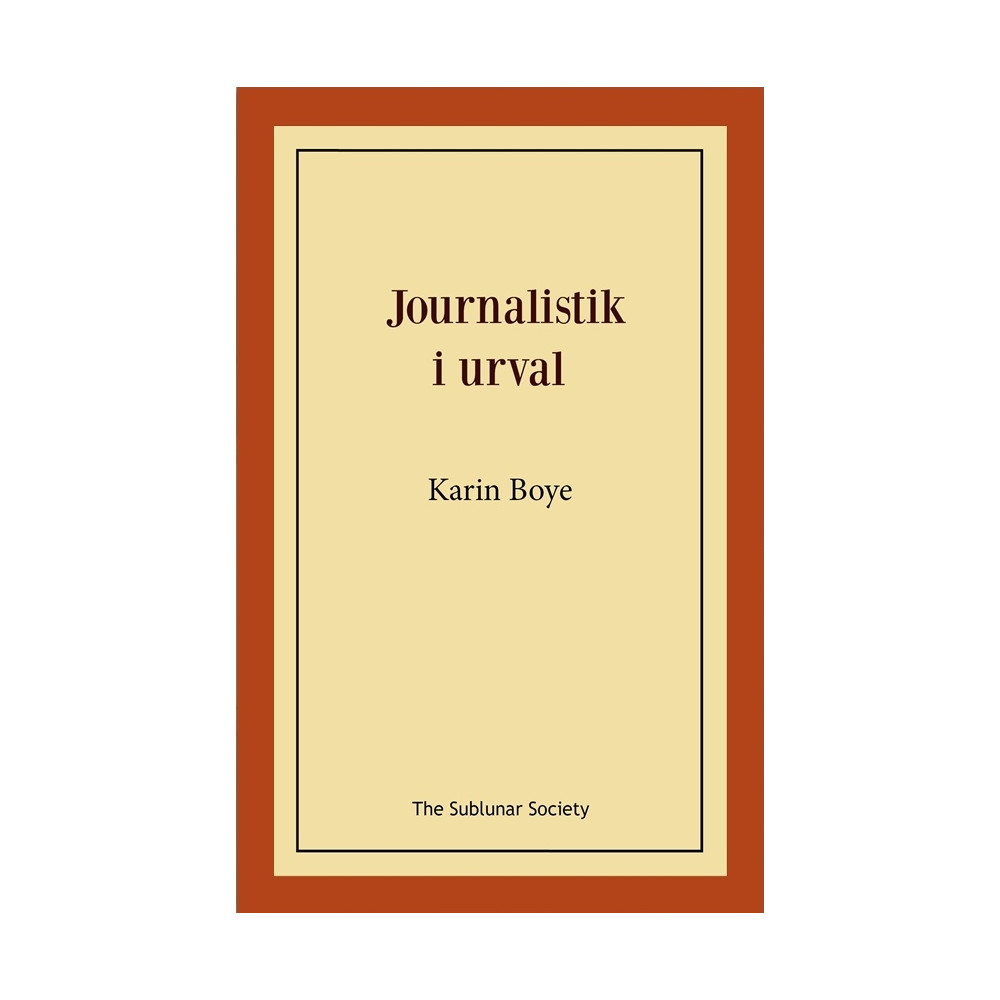 Produktbild för Journalistik i urval (häftad)