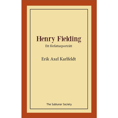 Erik Axel Karlfeldt Henry Fielding (häftad)