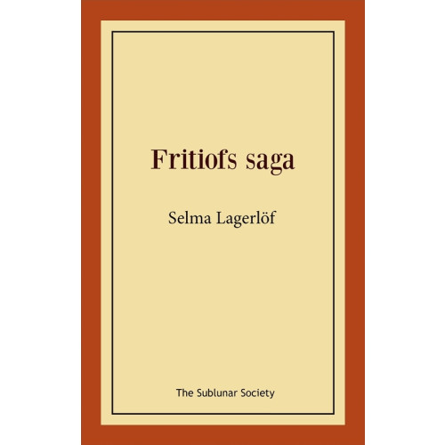Selma Lagerlöf Fritiofs saga (häftad)