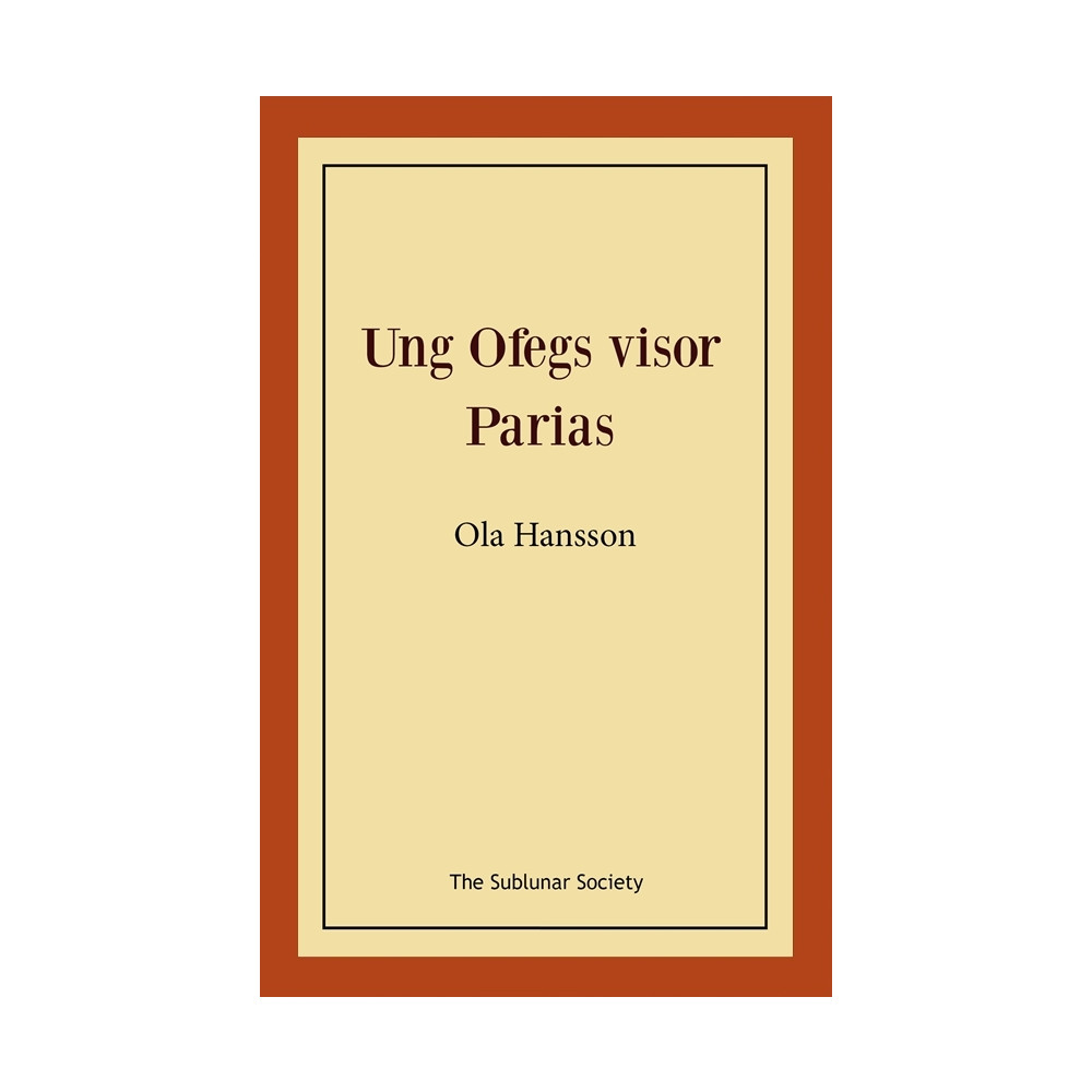 Produktbild för Ung Ofegs visor ; Parias (häftad)