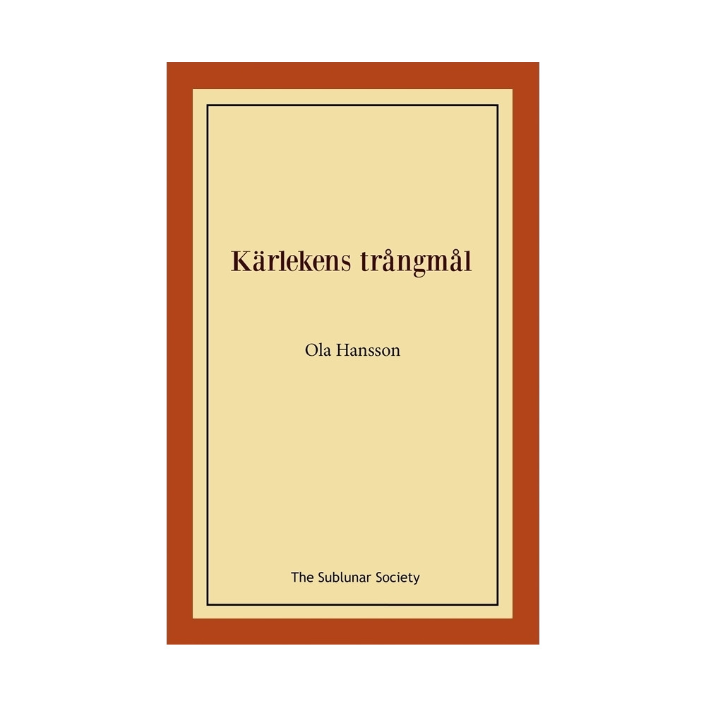 Produktbild för Kärlekens trångmål (häftad)