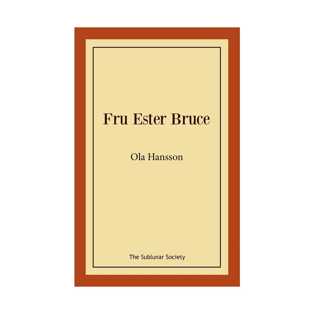 Produktbild för Fru Ester Bruce (häftad)