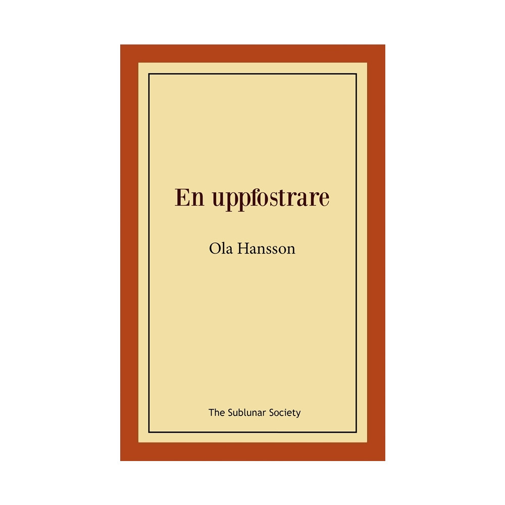 Produktbild för En uppfostrare (häftad)