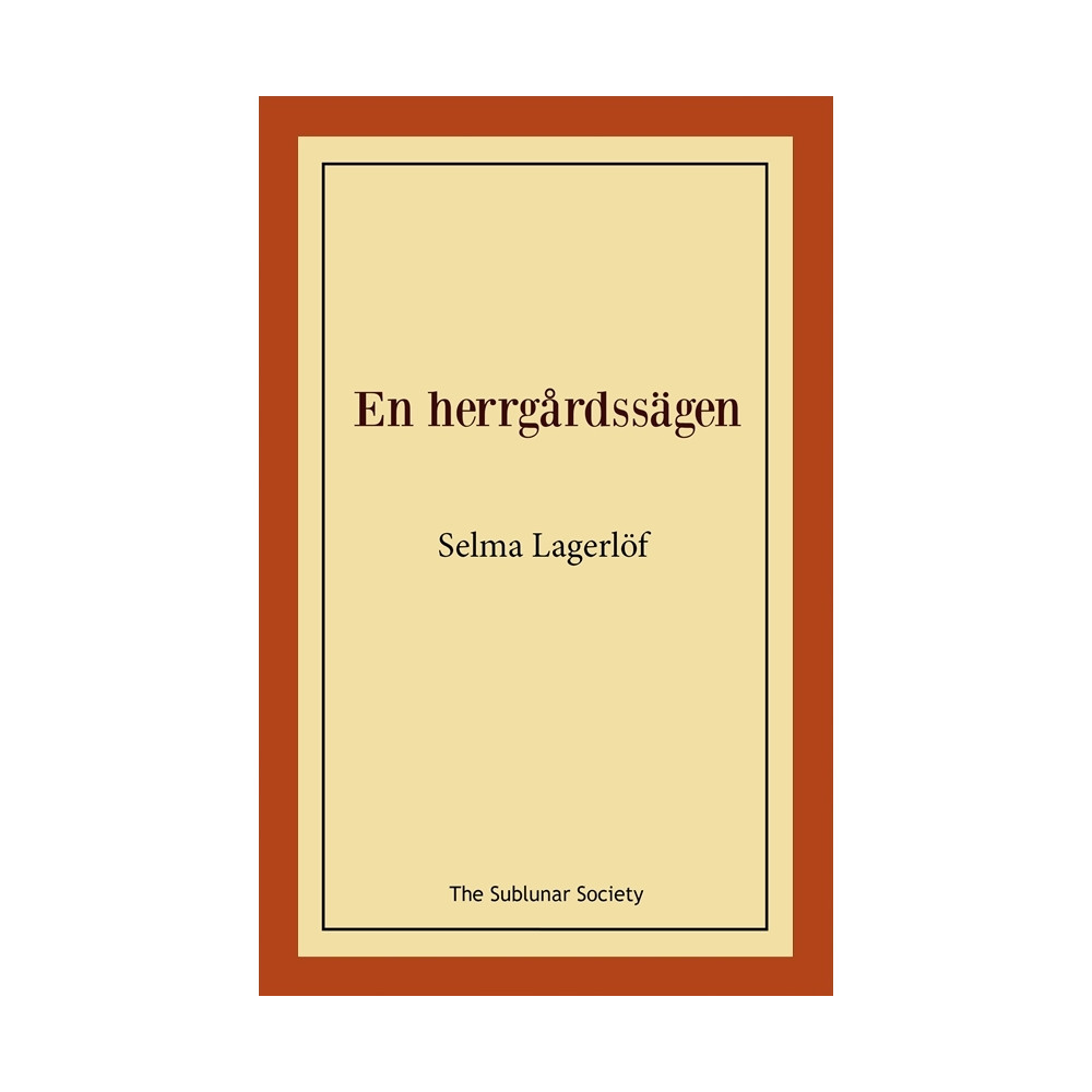 Produktbild för En herrgårdssägen (häftad)