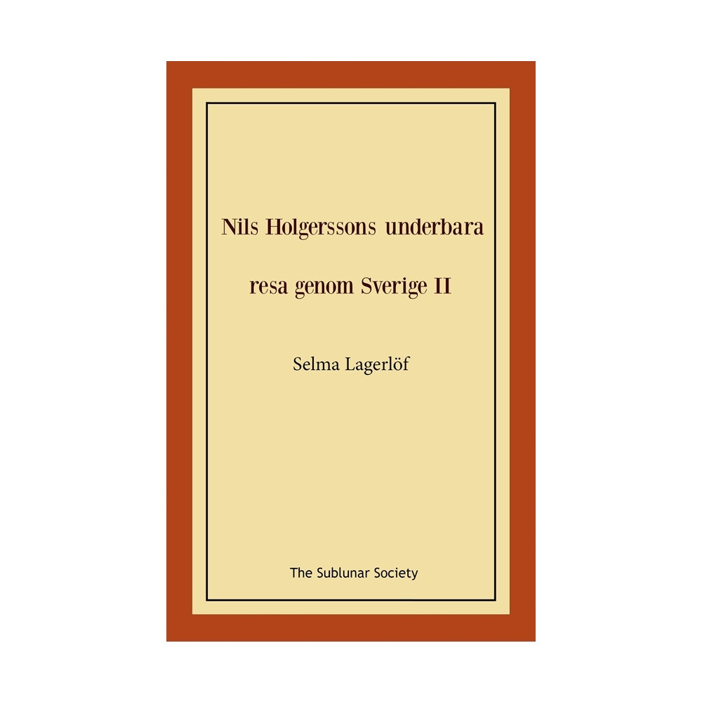 Produktbild för Nils Holgerssons underbara resa genom Sverige II (häftad)