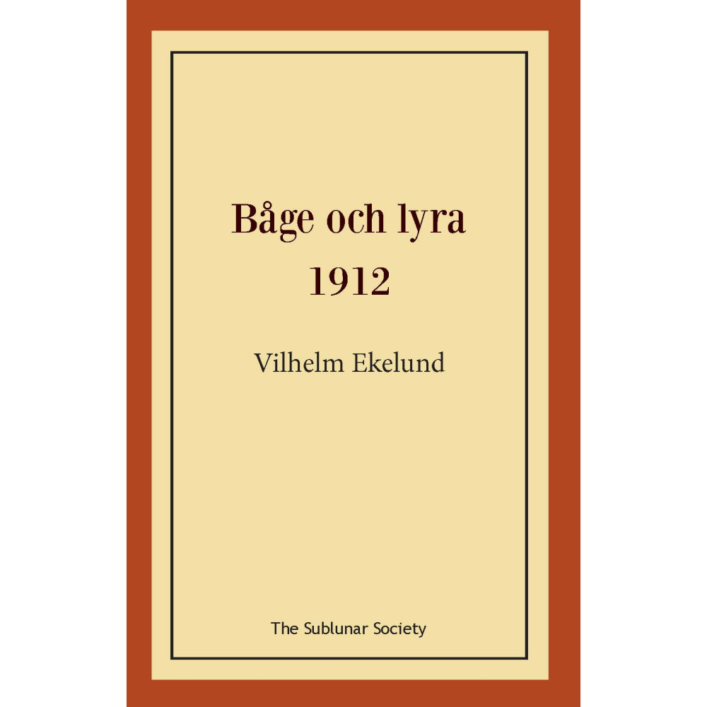 Produktbild för Båge och lyra 1912 (häftad)
