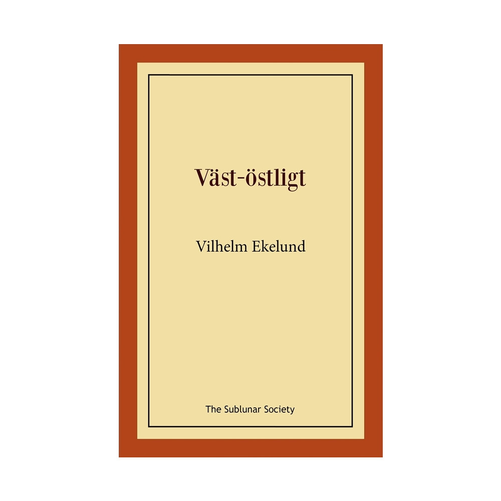 Produktbild för Väst-östligt (häftad)