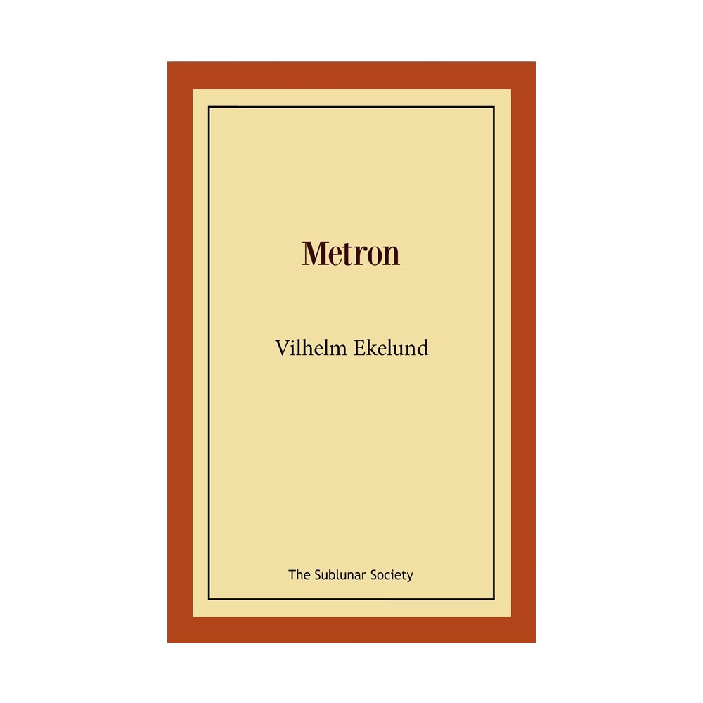 Produktbild för Metron (häftad)