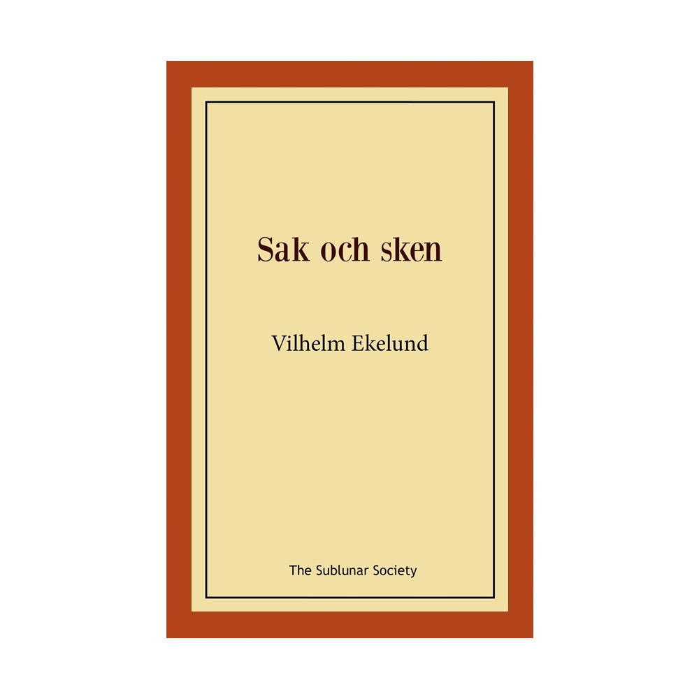 Produktbild för Sak och sken (häftad)