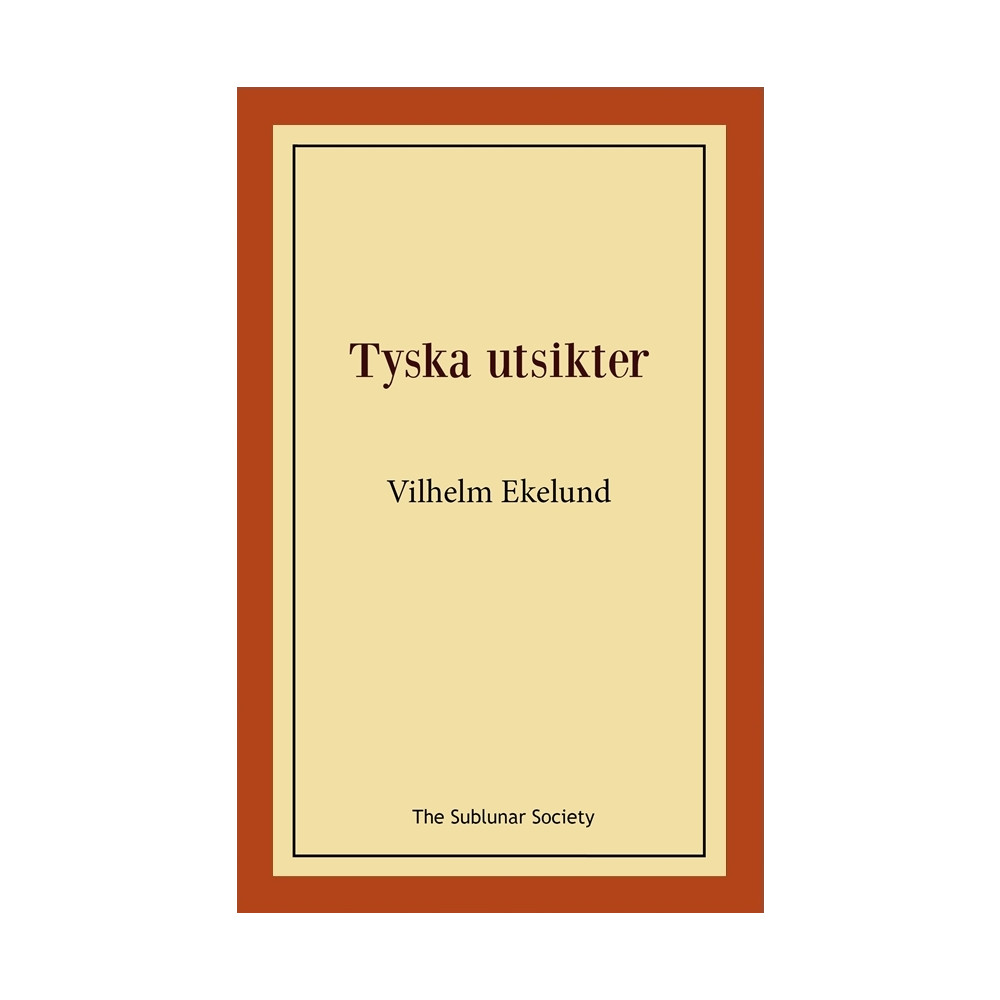Produktbild för Tyska utsikter (häftad)