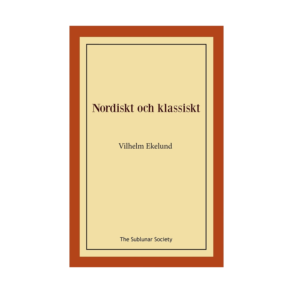Produktbild för Nordiskt och klassiskt (häftad)