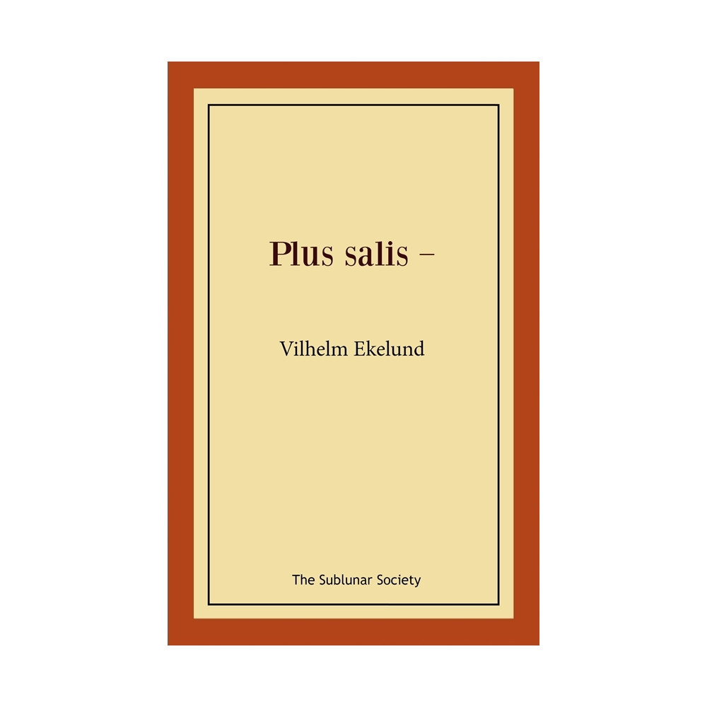Produktbild för Plus salis - (häftad)