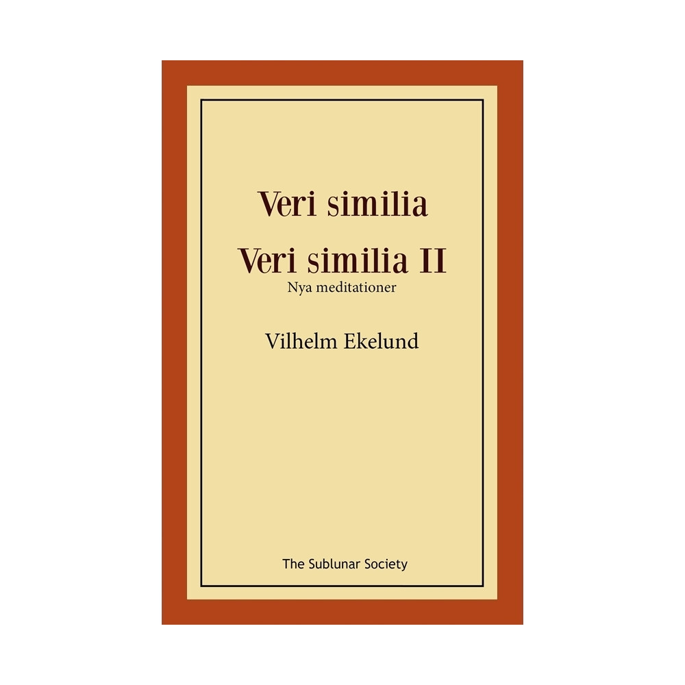 Produktbild för Veri similia ; Veri similia II (häftad)