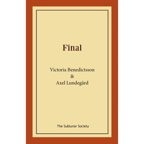 Victoria Benedictsson Final (häftad)