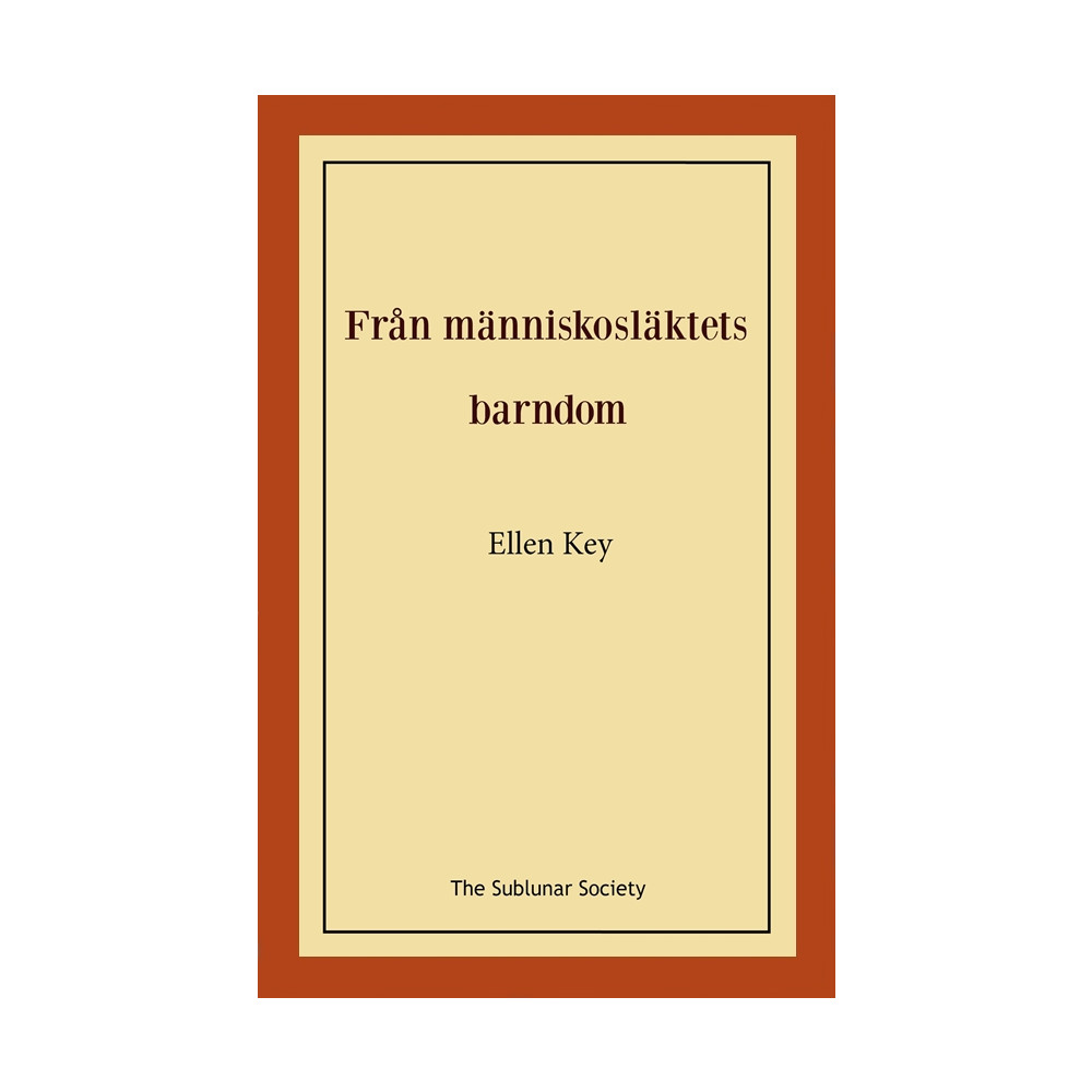 Produktbild för Från människosläktets barndom (häftad)