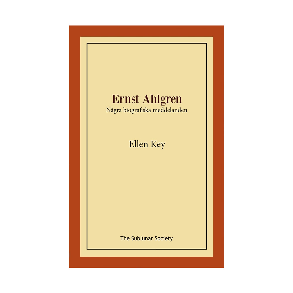 Produktbild för Ernst Ahlgren : några biografiska meddelanden (häftad)