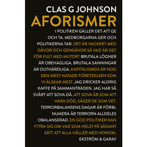 Clas Johnson Aforismer (inbunden)